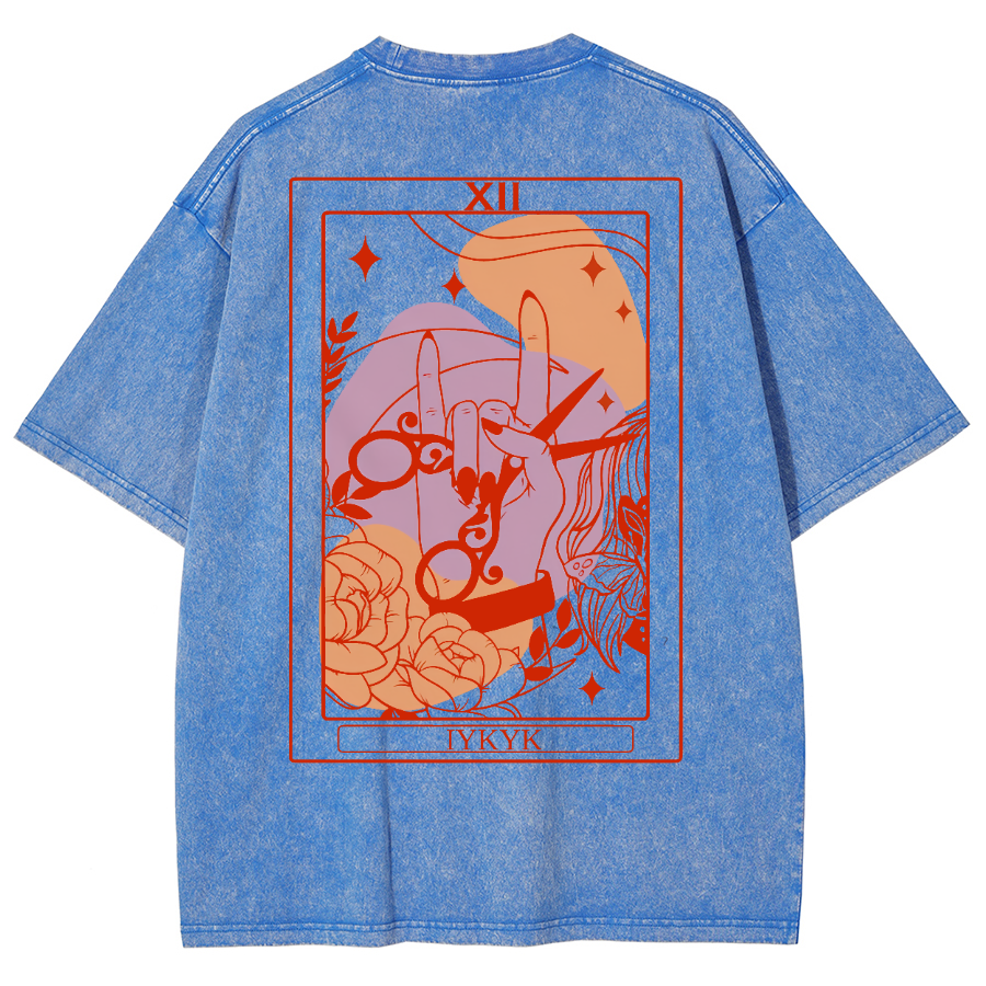IYKYK Lesbian Sapphic Unisex Fit Washed T-Shirt