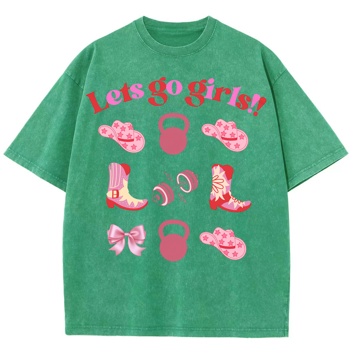 Lets Go Girls Washed Oversized T-Shirt