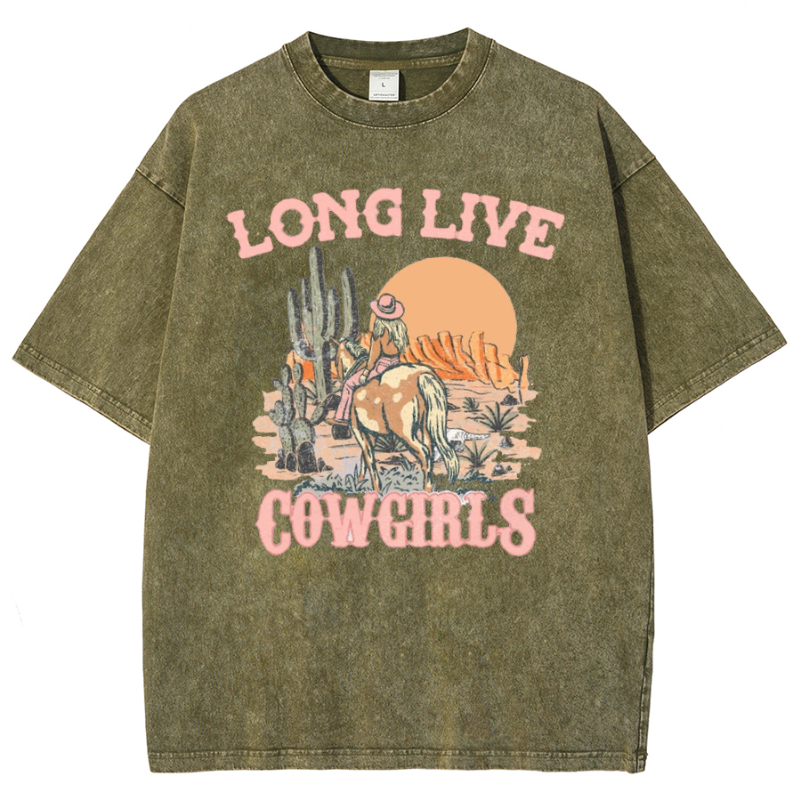 Long Live Cowgirls Washed Oversized T-Shirt