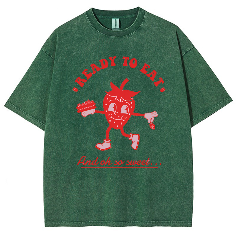 Ready To Eat Vintage Snowflake Washed T-Shirt