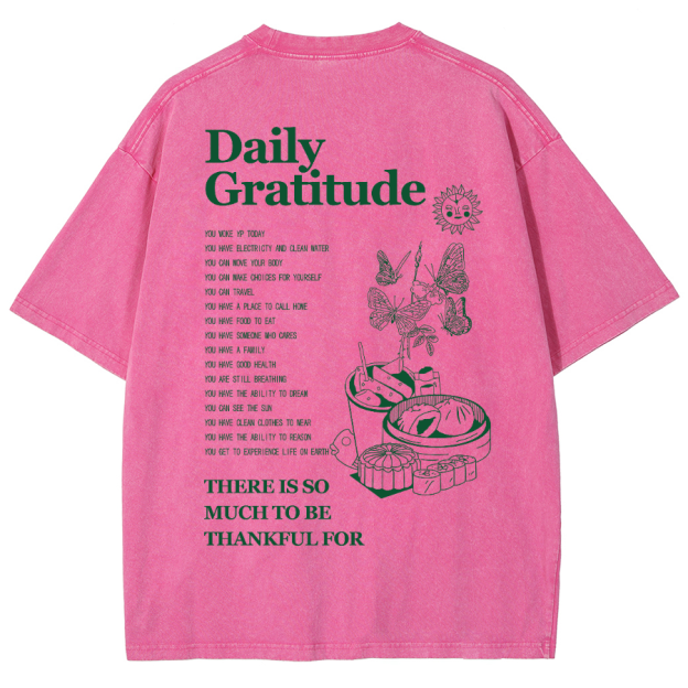 Grateful Aesthetic Summer Unisex Fit Washed T-Shirt