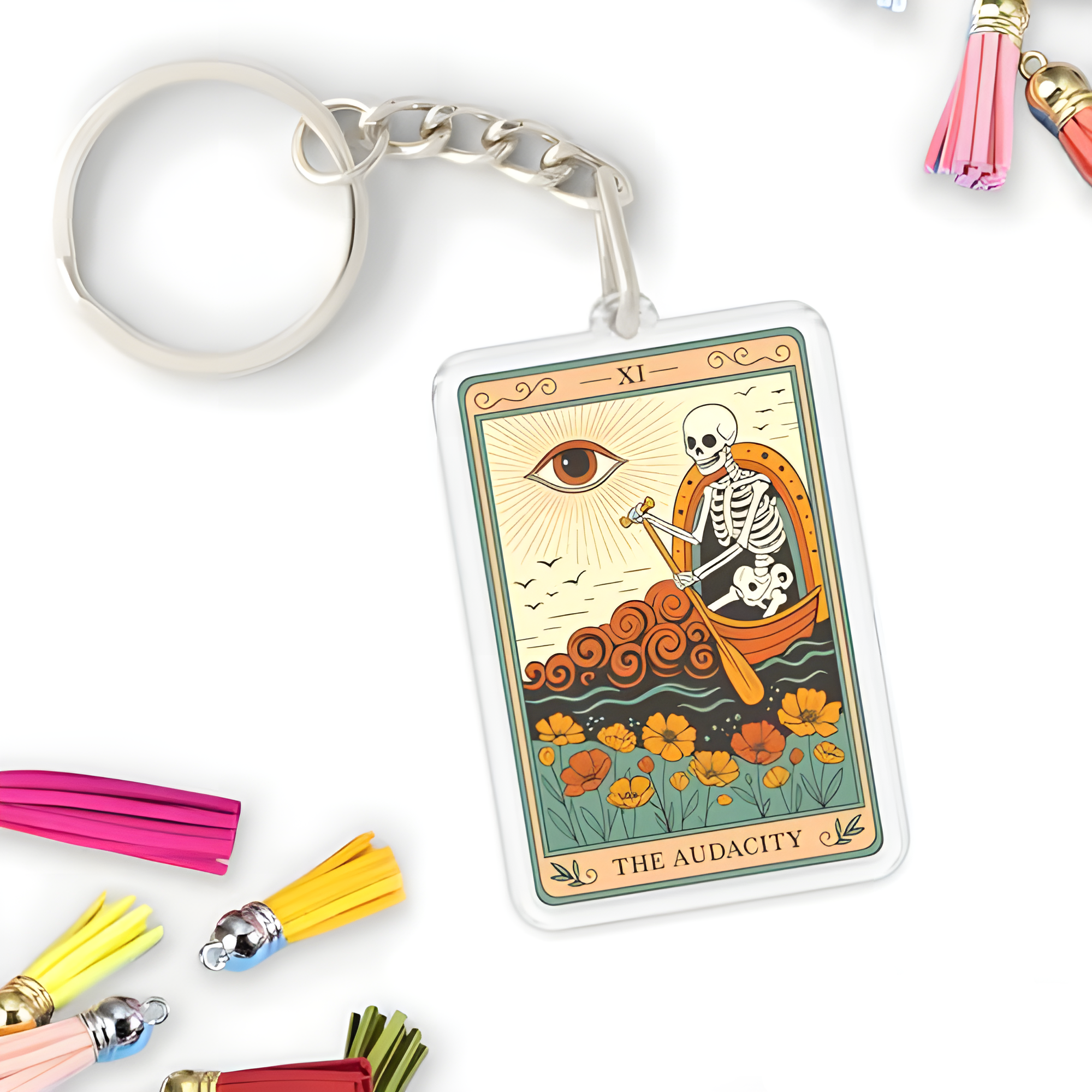 The Audacity Tarot Keychain