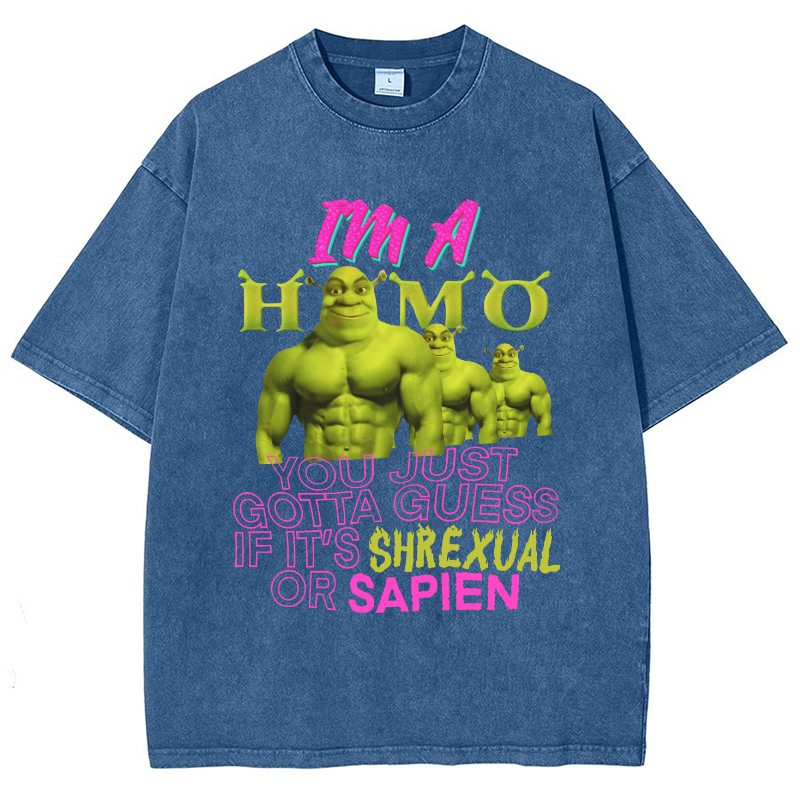 Shrek Is Life Vintage Snowflake Washed T-Shirt