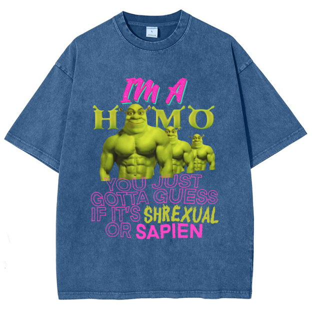 Shrek Is Life Vintage Snowflake Washed T-Shirt
