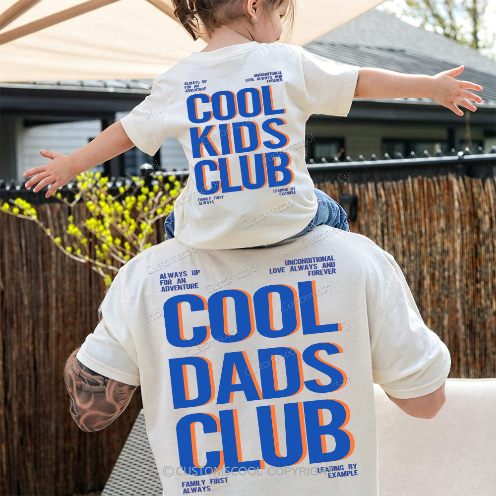 Cool Moms Club Cool Kids Club Family Tees