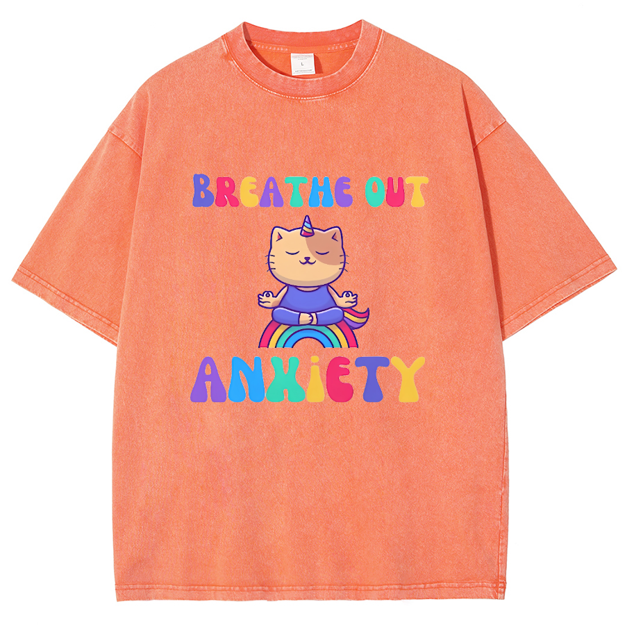 Breath Out Washed Oversized T-Shirt