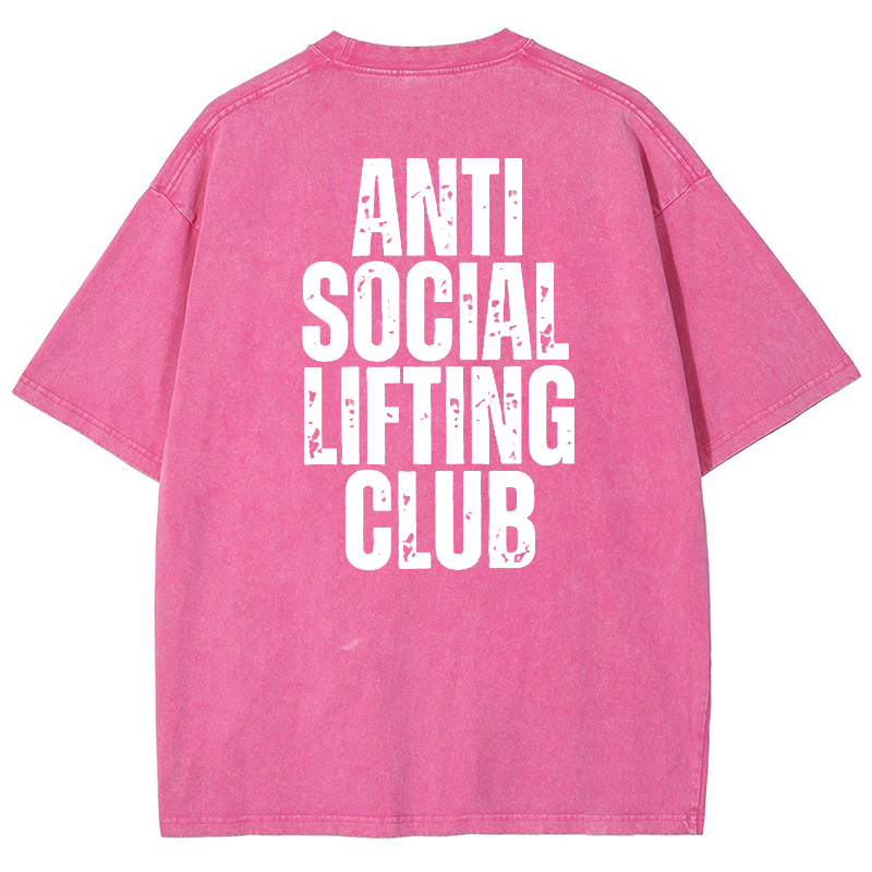 Anti SocialLifting Club Vintage Snowflake Washed T-Shirt