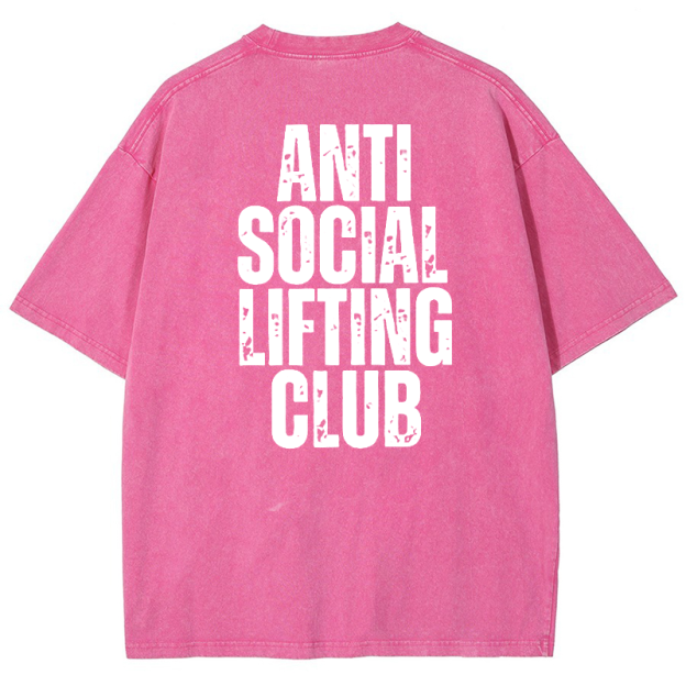 Anti SocialLifting Club Vintage Snowflake Washed T-Shirt