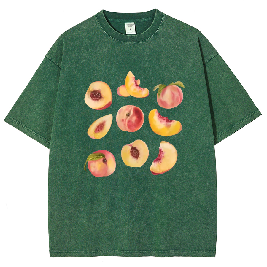 Peach Vintage Unisex Fit Washed T-Shirt