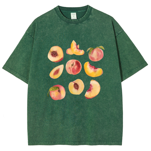 Peach Vintage Unisex Fit Washed T-Shirt