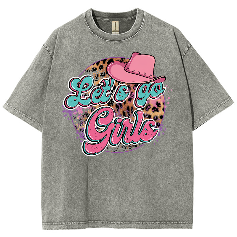 Let's Go Girls Washed Oversized T-Shirt