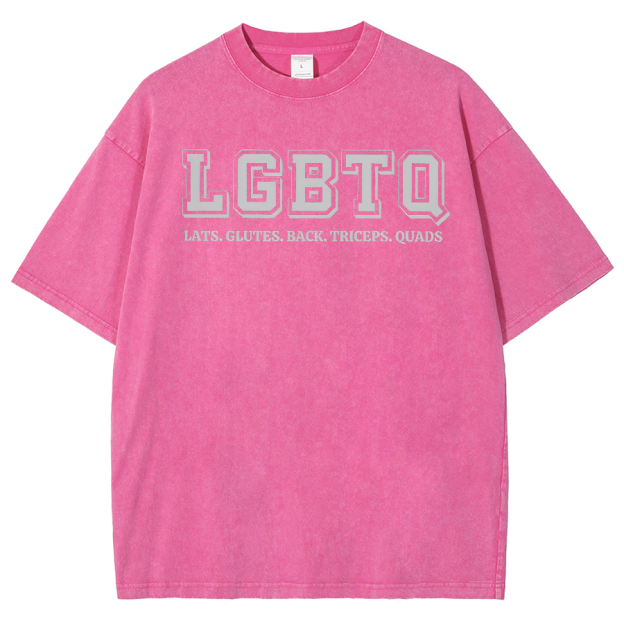 LGBTQ Unisex Fit Washed Oversized T-Shirt