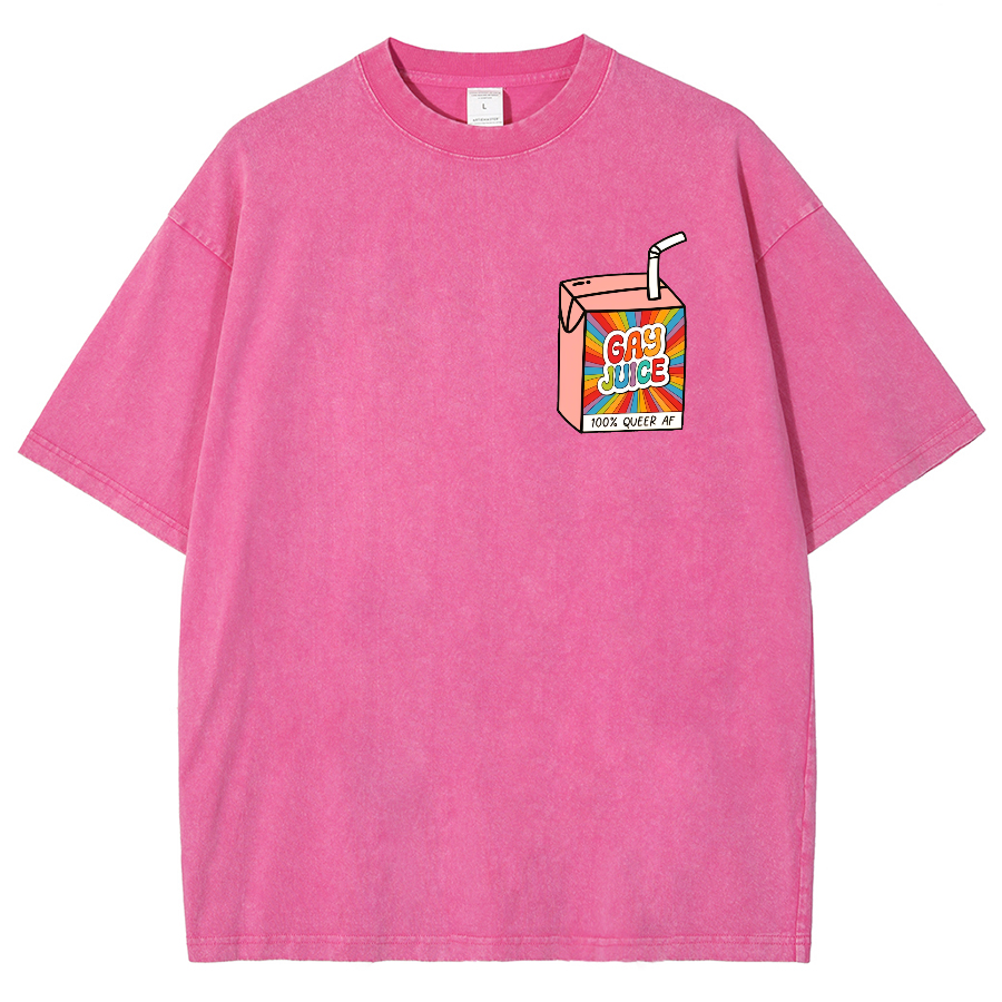 Gay Juice Washed Oversized T-Shirt