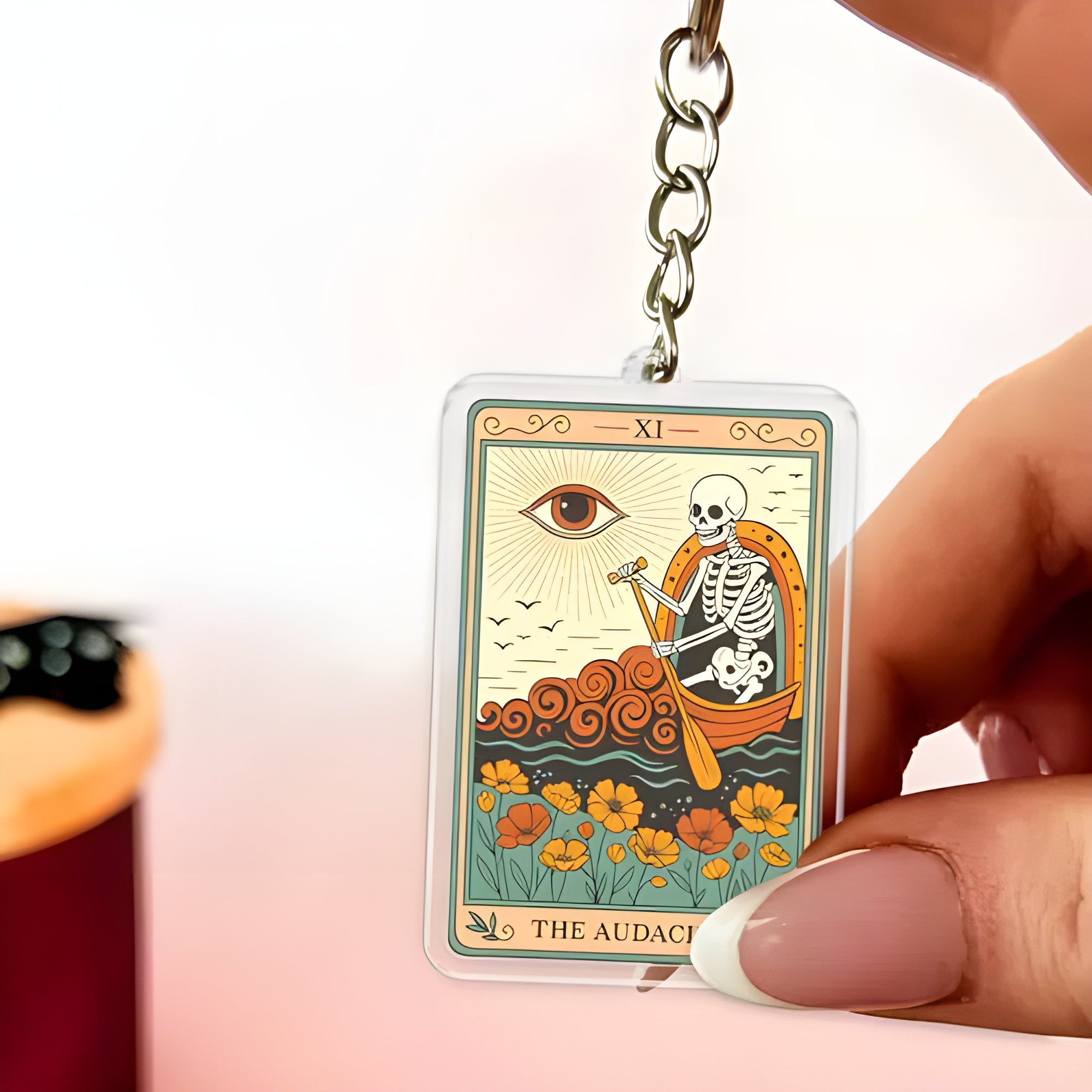 The Audacity Tarot Keychain