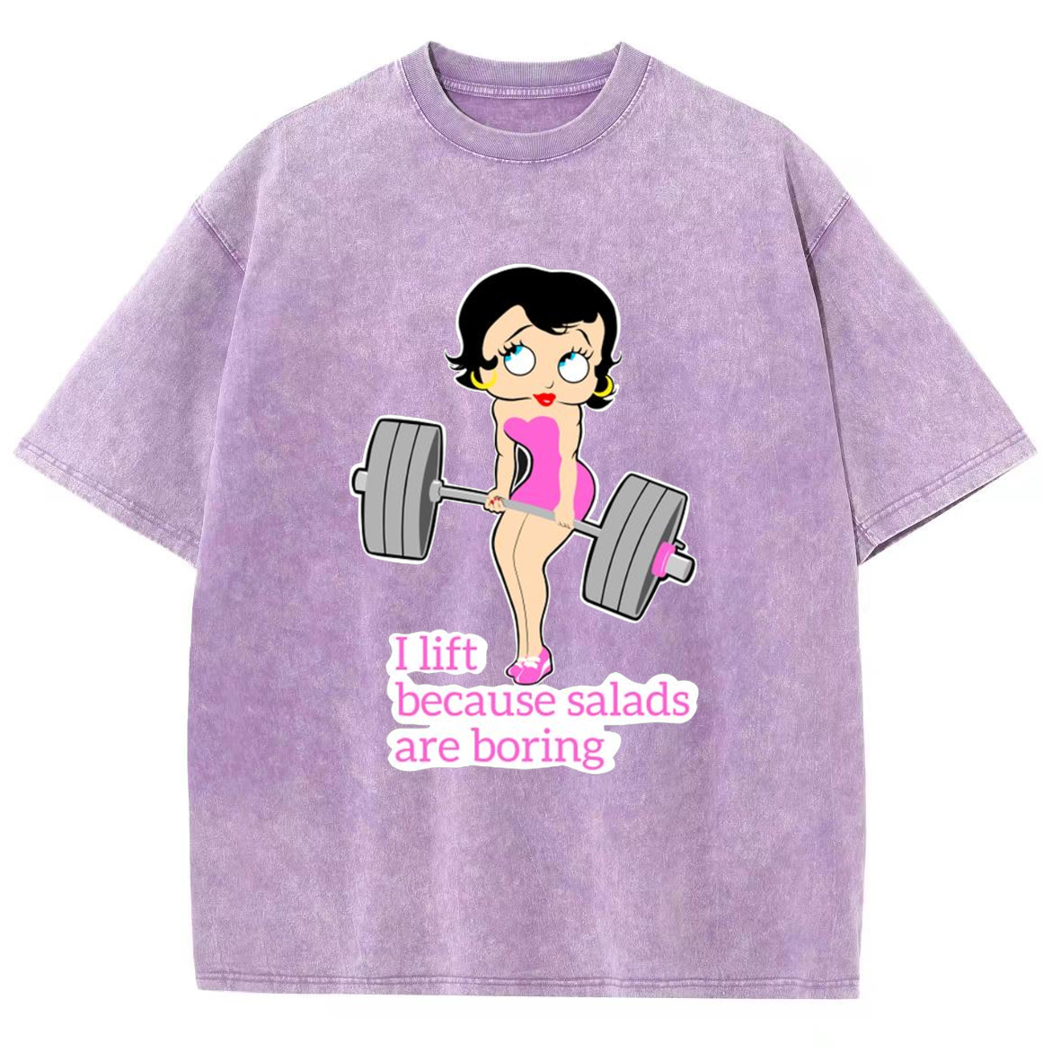 This Girl Lifts Because Salads Are Boring Unisex Fit Washed T-Shirt