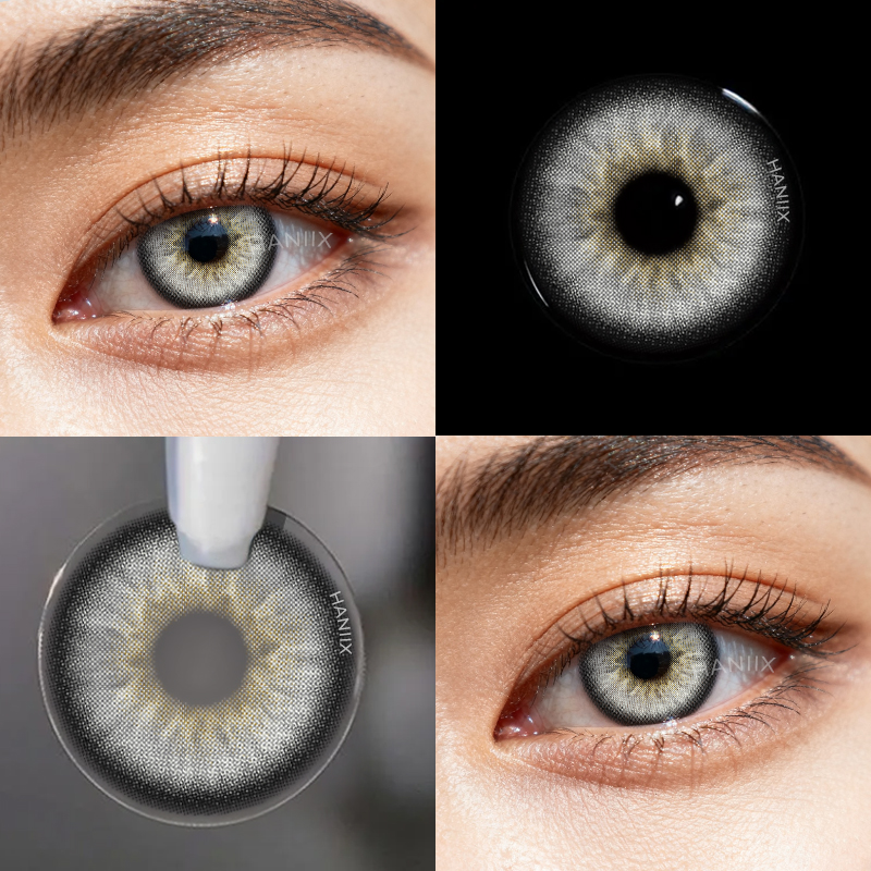 Twist Gray Natural Look 1 Year Colored Contacts – HANIIX
