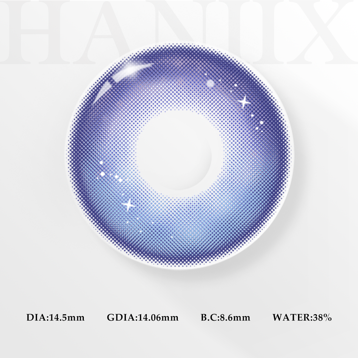 Genshin Galaxy Blue Violet - Yearly, 2 lenses