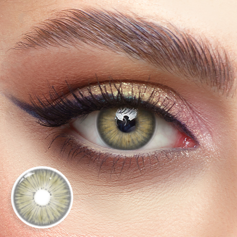 Glacier Gray Brown Natural Look 1 Year Colored Contacts – HANIIX