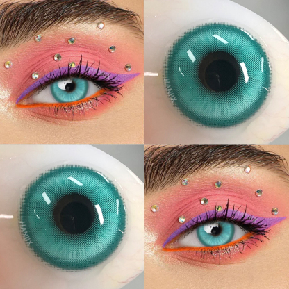 Lolly Crystal Green - Yearly, 2 lenses