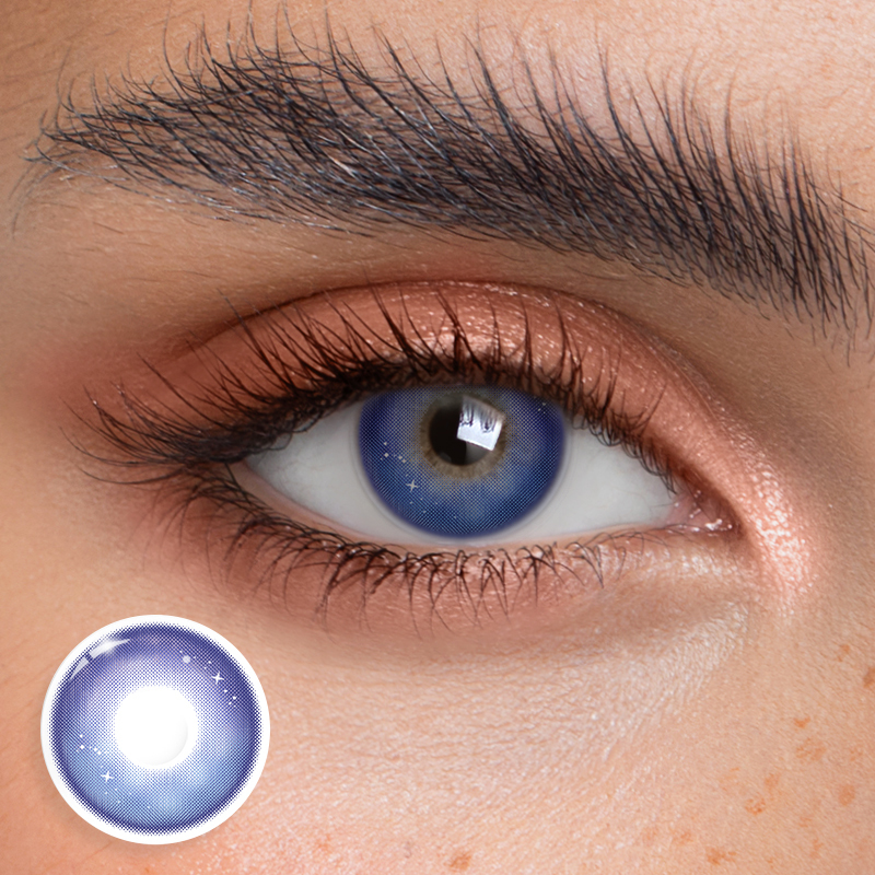 Genshin Galaxy Blue Violet - Yearly, 2 lenses