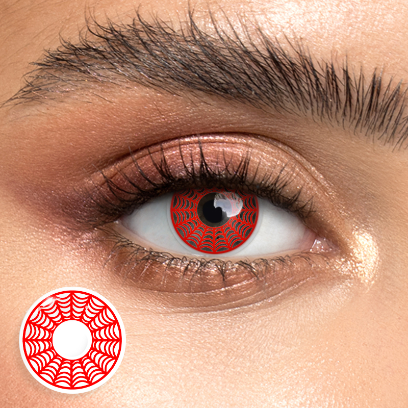 Spider Web Red - Yearly, 2 lenses