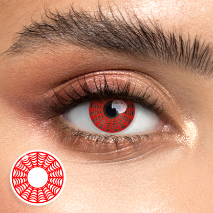 Spider Web Red - Yearly, 2 lenses