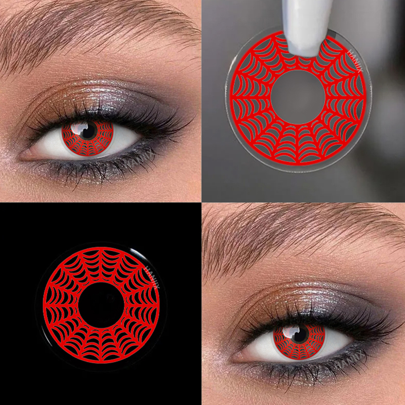 Spider Web Red - Yearly, 2 lenses