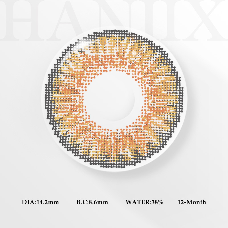 3 Tone Golden Brown - 1 Year, 2 lenses