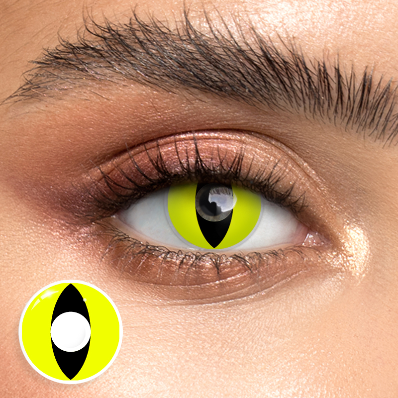 Cat Eye Yellow - 1 Year, 2 lenses