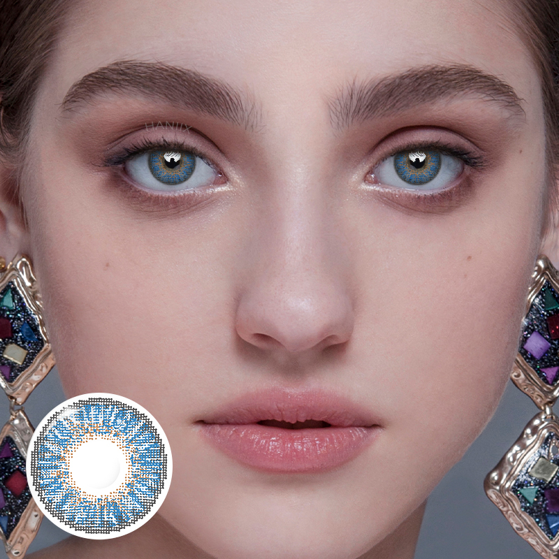 3 Tone Royal Blue - 1 Year, 2 lenses