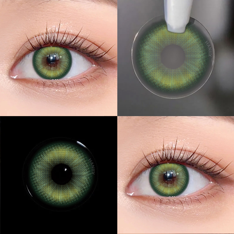 Moss Green Natural 1 Month Colored Contacts – HANIIX