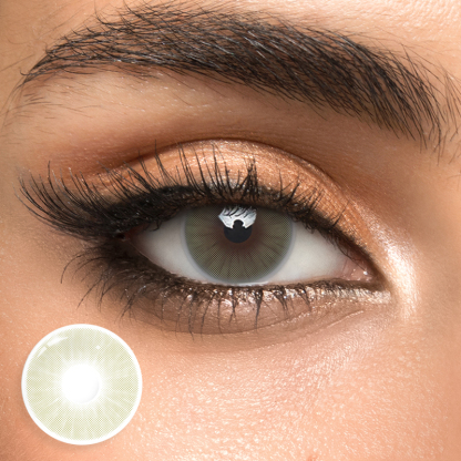 Polar Lights Crystal Gray Natural Look 1 Year Colored Contacts
