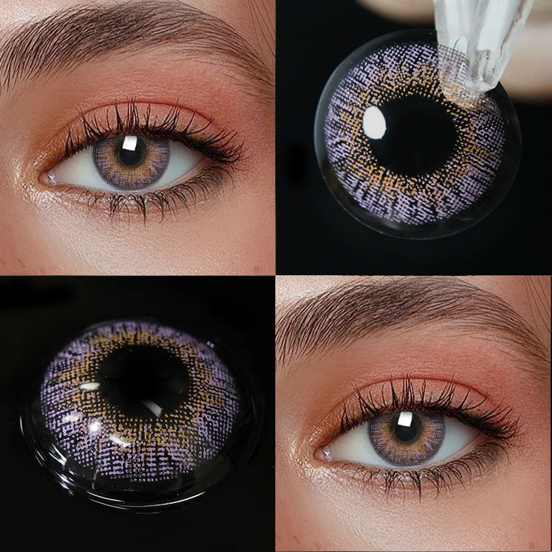 3 Tone Amethyst - Yearly, 2 lenses