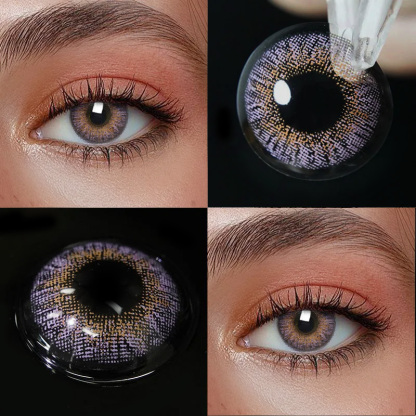 3 Tone Amethyst - Yearly, 2 lenses