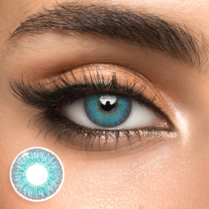 3 Tone Brilliant Blue - 1 Year, 2 lenses