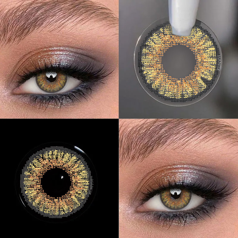 3 Tone Brown - 1 Year, 2 lenses