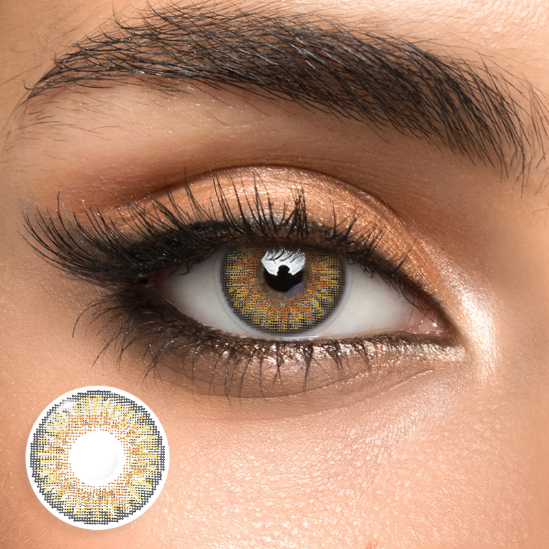 3 Tone Brown - 1 Year, 2 lenses