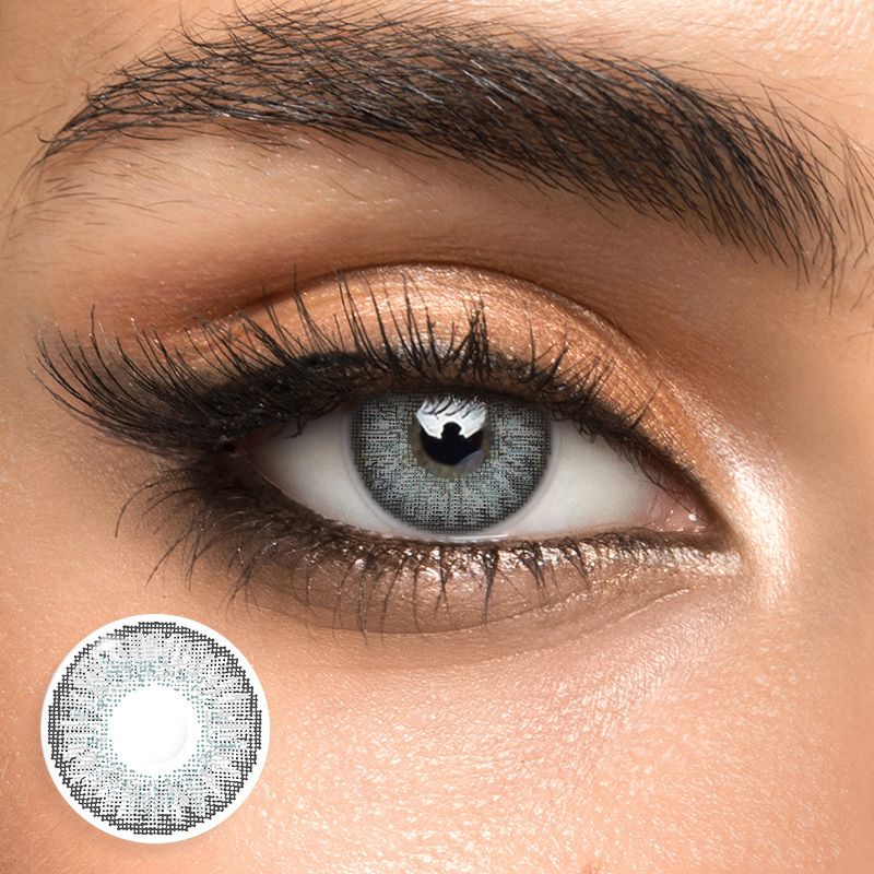 3 Tone Pure Grey - 1 Year, 2 lenses