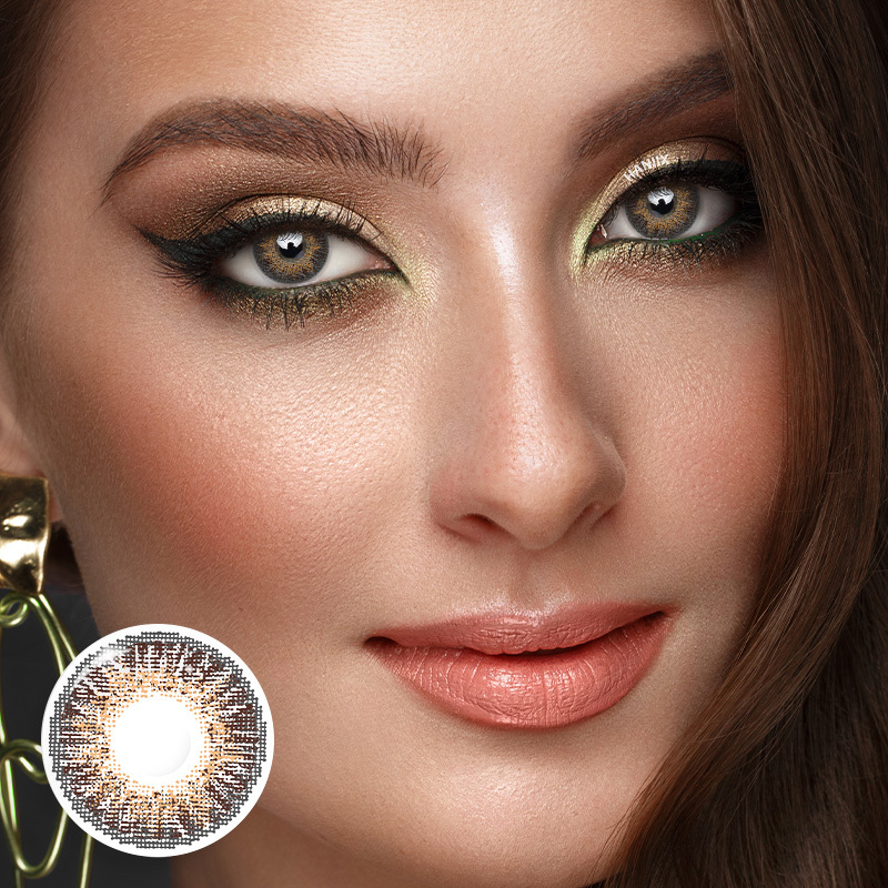 3 Tone Royal Brown - 1 Year, 2 lenses