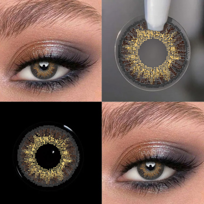 3 Tone Royal Brown - 1 Year, 2 lenses