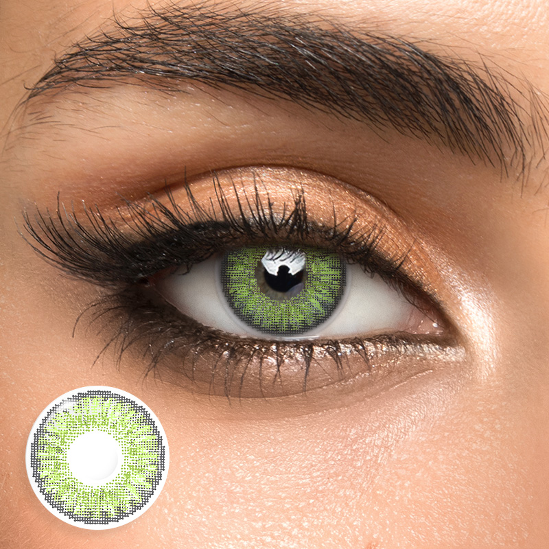 3 Tone Royal Green - 1 Year, 2 lenses