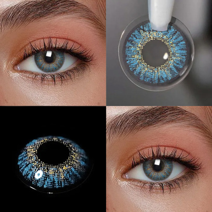 3 Tone Sky Blue - Yearly, 2 lenses