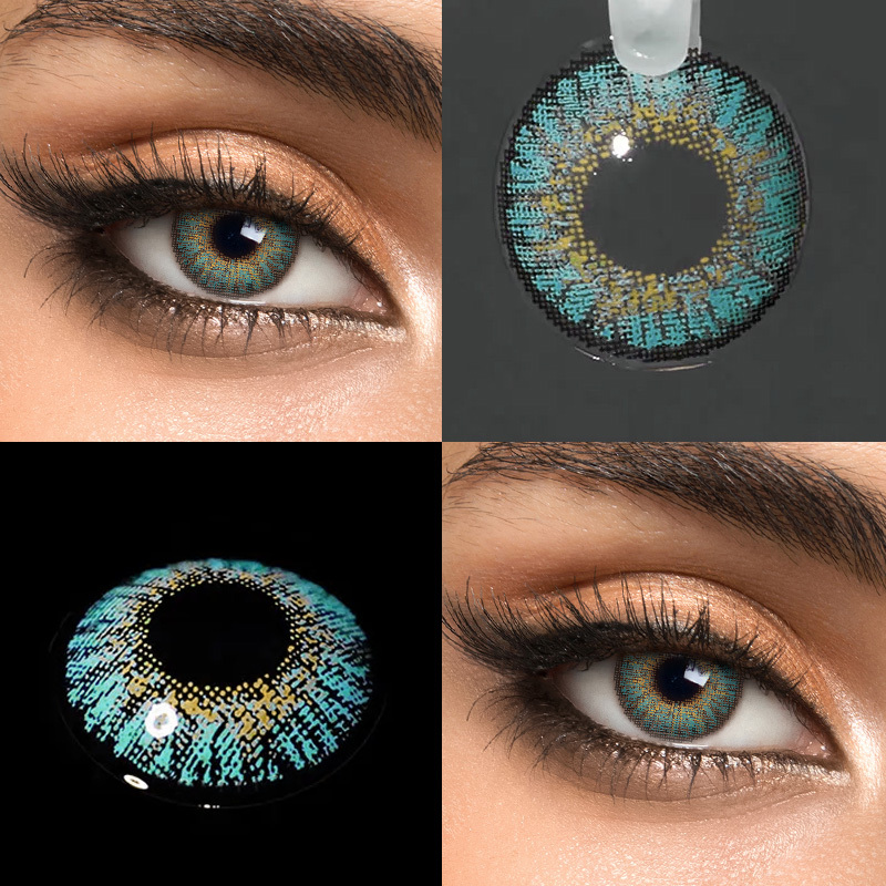 3 Tone Turquoise - Yearly, 2 lenses