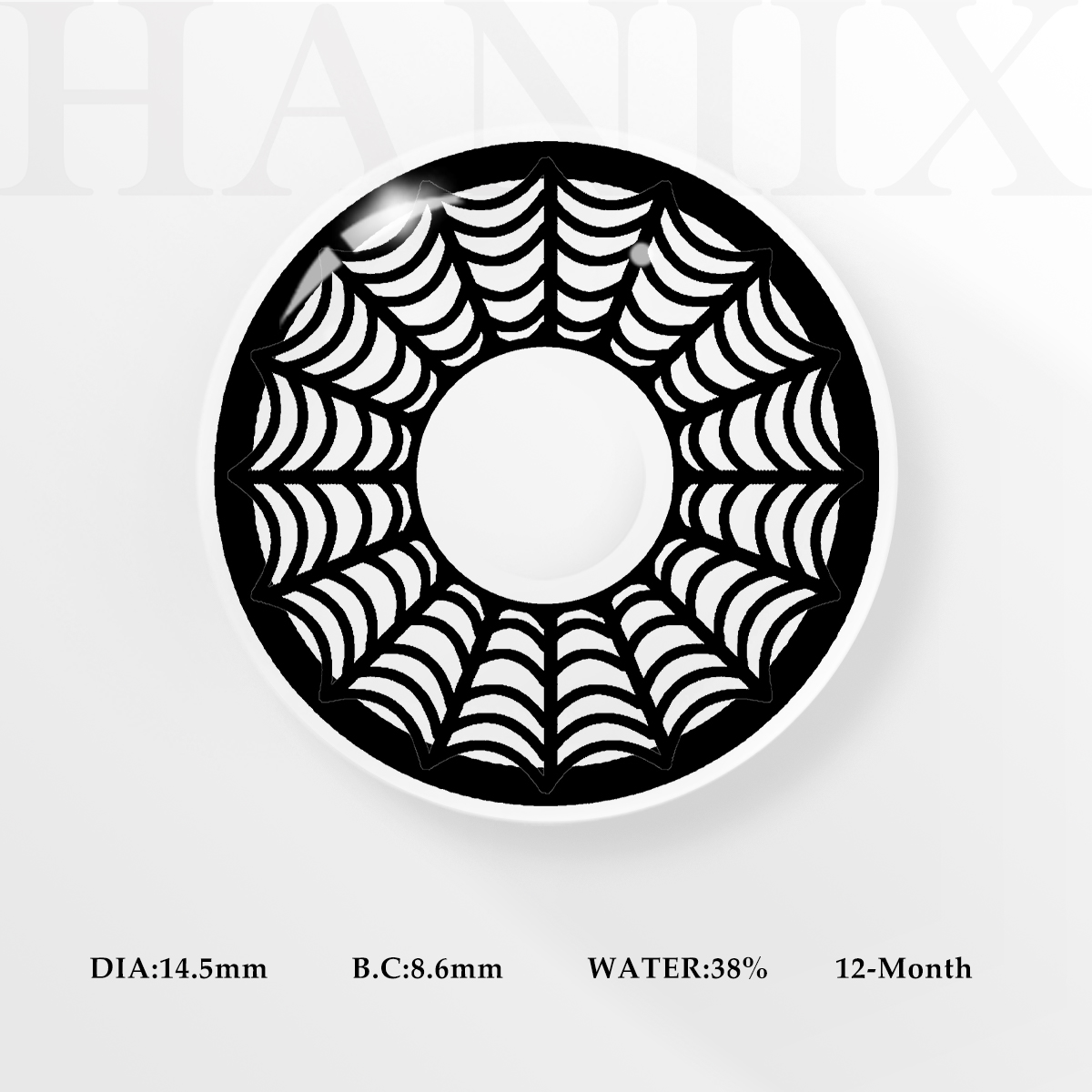 Spider Web Black - 1 Year, 2 lenses