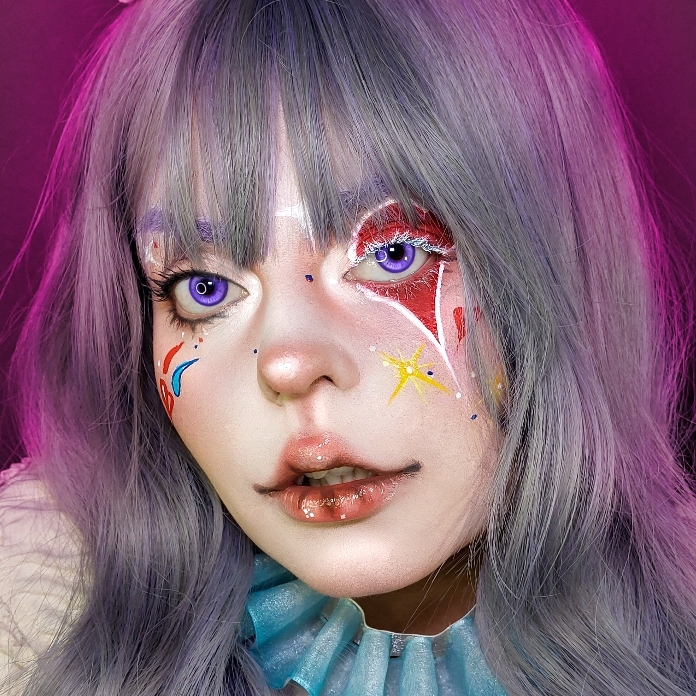 Lolly Blue Violet - Yearly, 2 lenses