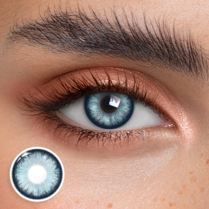 Dazzle Blue Natural Look 6 Months Colored Contacts – HANIIX