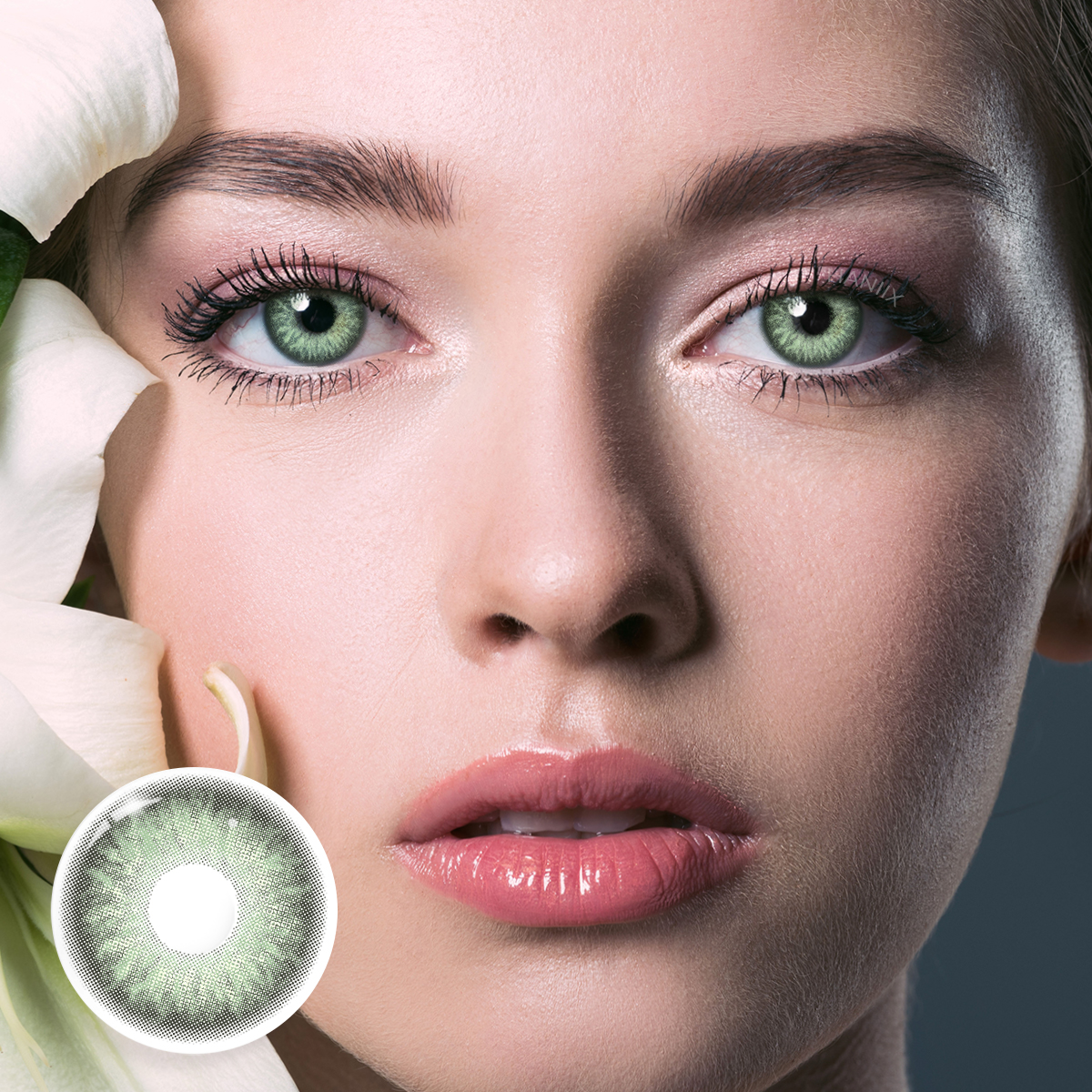 Adeline Green Natural 6 Months Colored Contacts – HANIIX