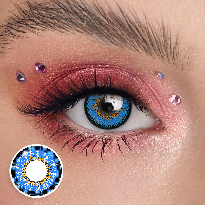 HANIIX Everland Violet Halloween 1 Year Colored Contacts