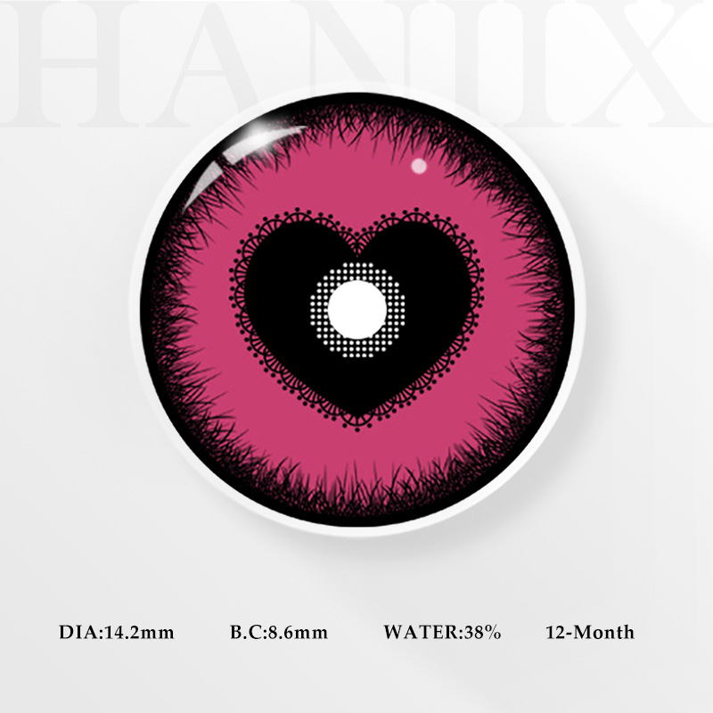 Anime Heart Pink - Yearly, 2 lenses