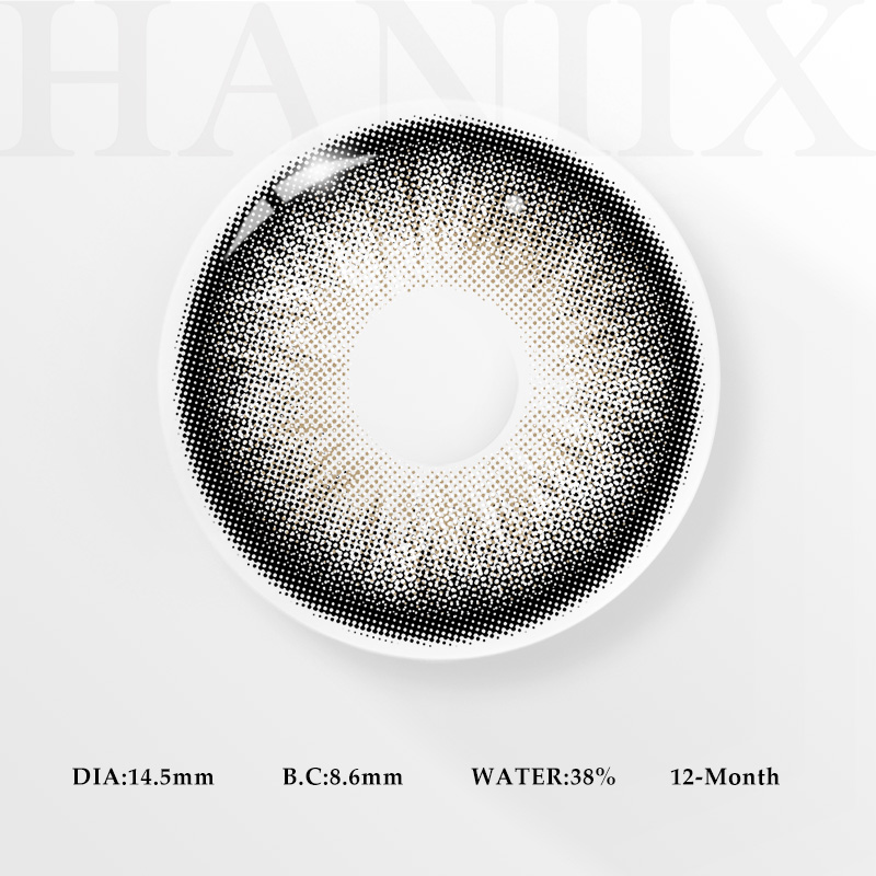Crush Black Natural 1 Year Colored Contacts – HANIIX